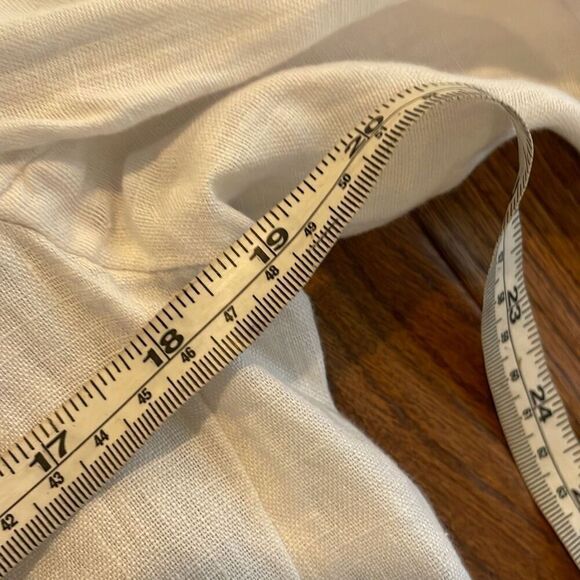 H Halston NWT white 100% linen boyfriend blazer small - Picture 11 of 14